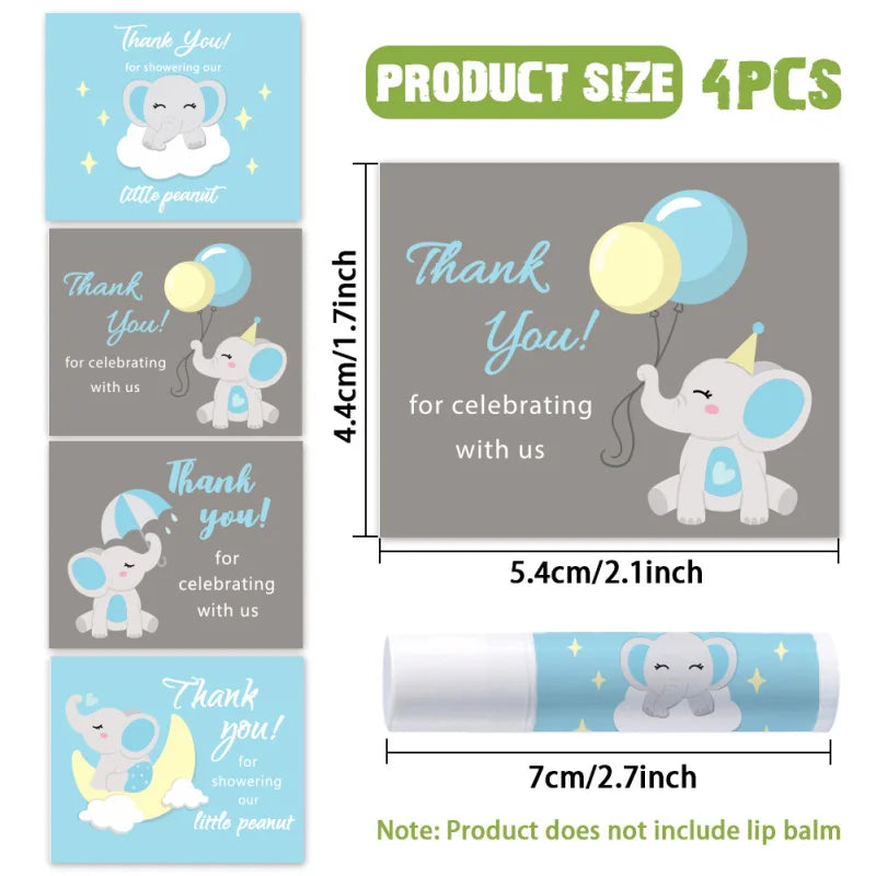 Floral Lip Balm Labels – Self-Adhesive Stickers for Homemade Cosmetics