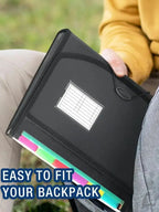 Expanding File Folder – 13 Pockets with Dividers for Document Organization