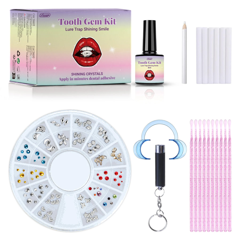 DIY Teeth Gems Kit – Adhesive Rhinestone Set for Dental Jewelry Decoration