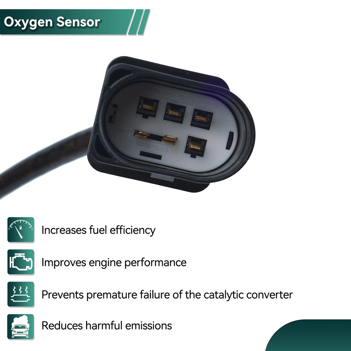 5-Wire Oxygen Sensor – Replacement Auto Part for Audi VW Skoda Seat