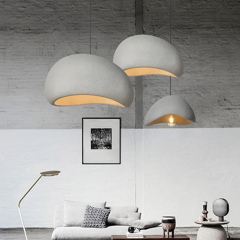 Wabi Sabi Pendant Light – Nordic Minimalist Chandelier for Dining Room Decor