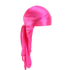 Silky Long Tail Durag – Satin Wave Cap for Men and Women Hair Styling