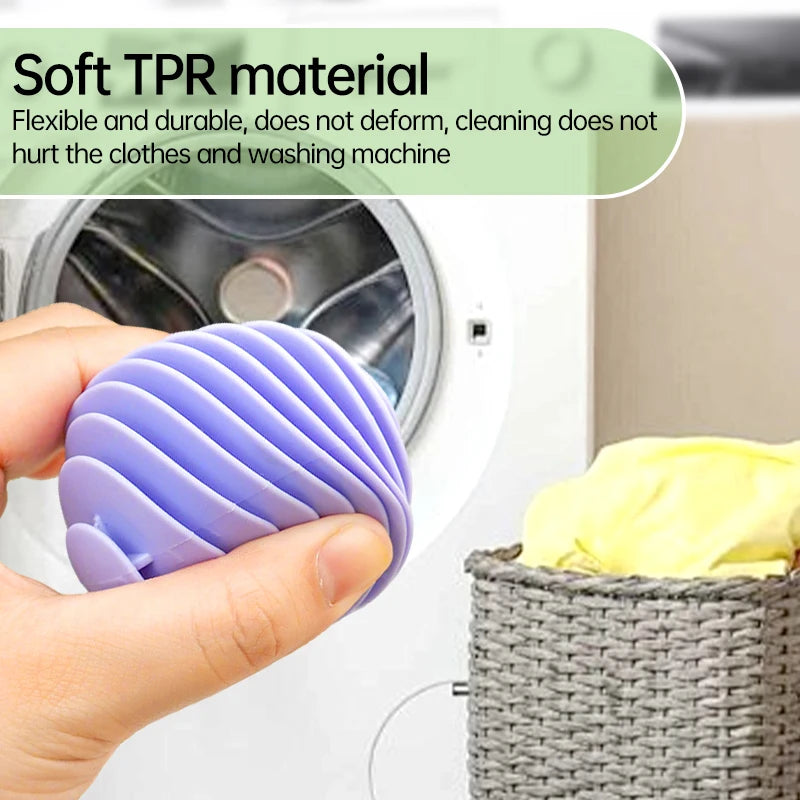 Reusable Silicone Laundry Ball – Anti-Wrap Cleaning Tool for Washing Machines
