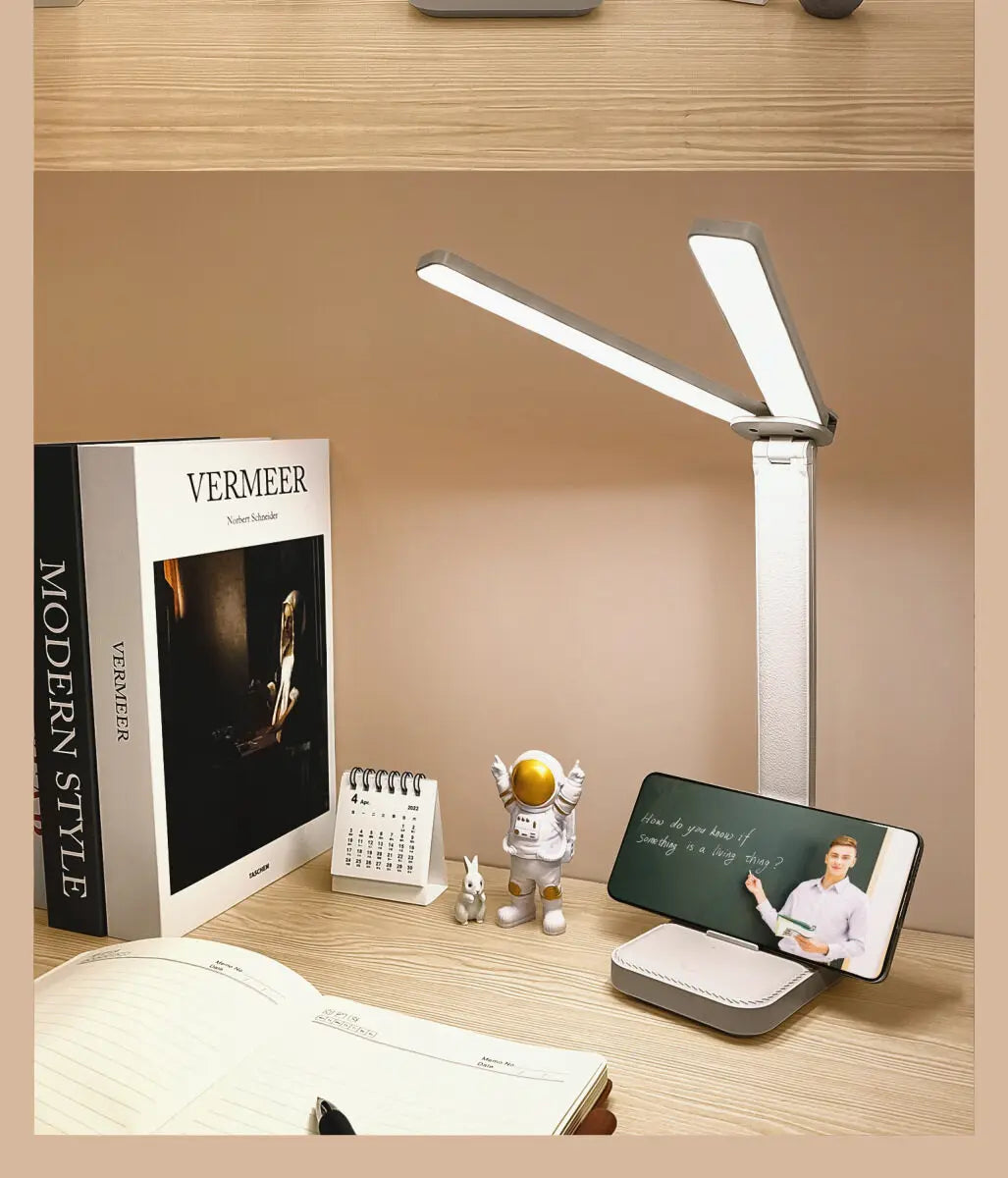 Dimmable LED Desk Lamp – Rechargeable Eye Protection for Bedroom Study