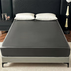 Satin Elastic Fitted Sheet – Soft Solid Mattress Cover for All Bed Sizes