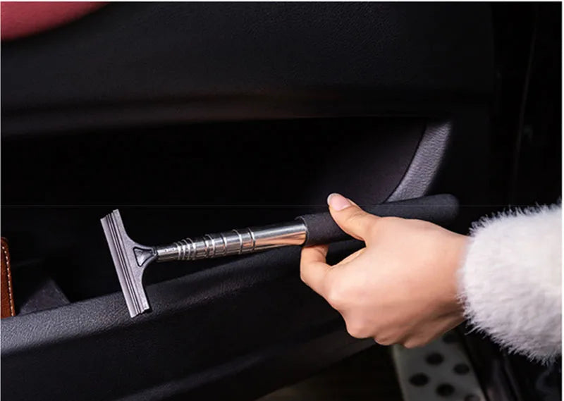 Telescopic Rearview Mirror Wiper – Retractable Glass Cleaner for Car Detailing