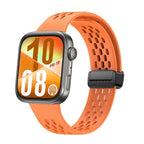 Magnetic Silicone Watch Strap – Breathable Sports Band for Huawei Watch Fit