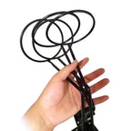 Wall Mounted Steel Helmet Rack – Black and White Hanger for Motorcycle Gear