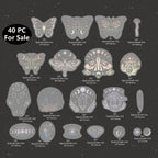Holographic Glitter Stickers – Transparent Waterproof Decals for Scrapbooking