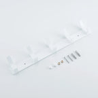 Wall Mounted Coat Rack – Matte Black Clothes Hook for Bathroom and Entryway