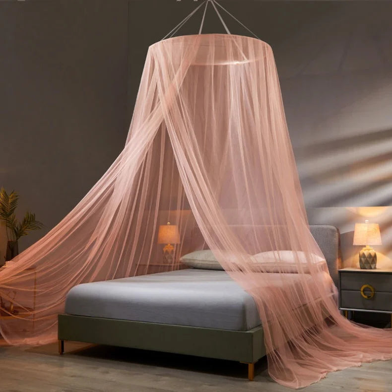 Elegant Mesh Mosquito Net – Double Bed Canopy for Home Bedroom Protection