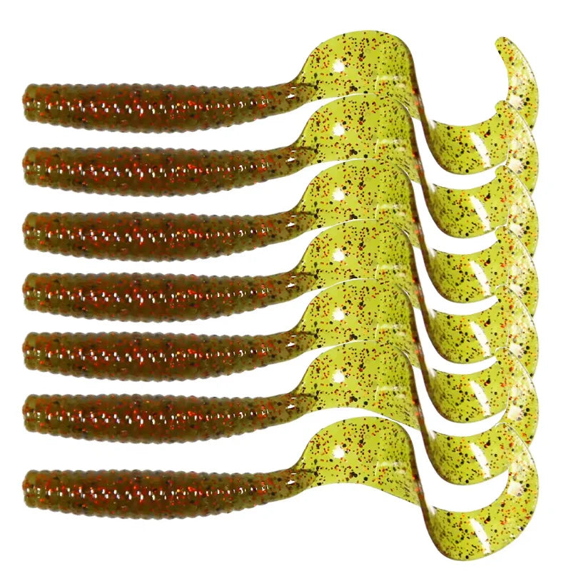 Soft Tail Fishing Lures – 8cm Artificial Bait Tackle for Freshwater Anglers
