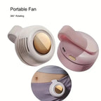 Portable Bladeless Waist Fan – 3-Speed Silent Cooling for Outdoor Work
