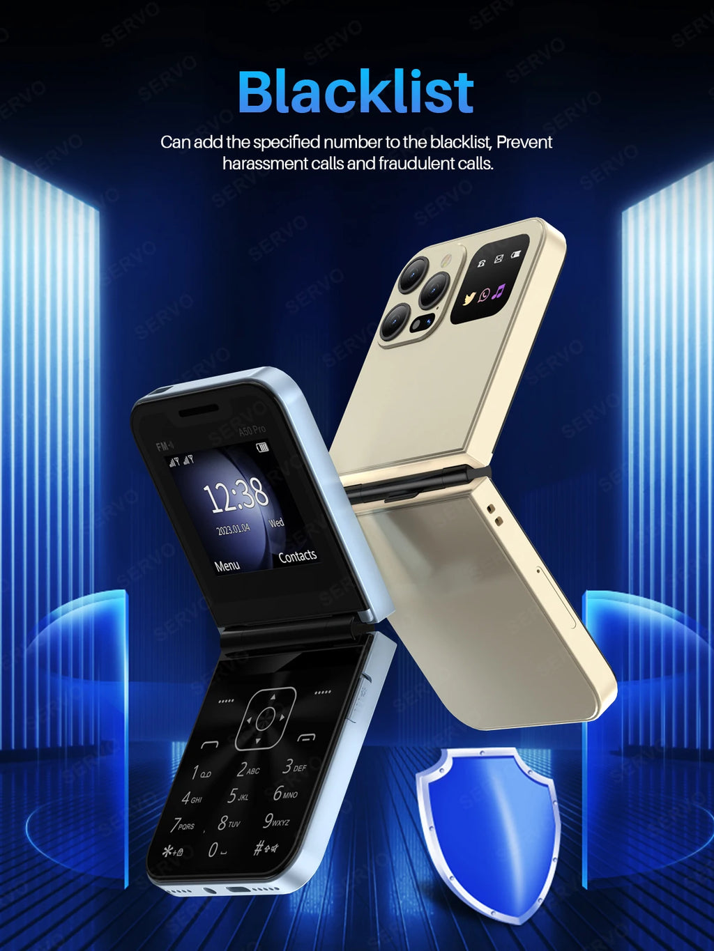 Flip Mobile Phone – Dual SIM with Call Recording for Seniors