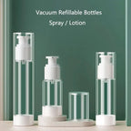 Vacuum Pump Travel Bottles – Refillable Containers for Toiletries and Lotions