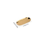 Stainless Steel Oval Tray – Minimalist Jewellery Storage for Desktop Decor