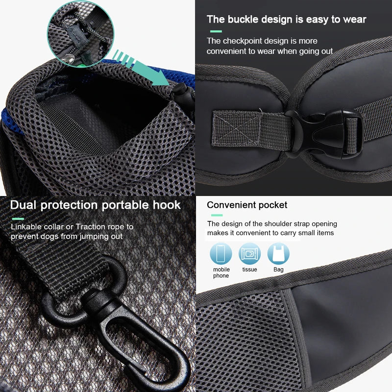 Pet Carrier Backpack – Breathable Mesh for Travel and Outdoor Hiking