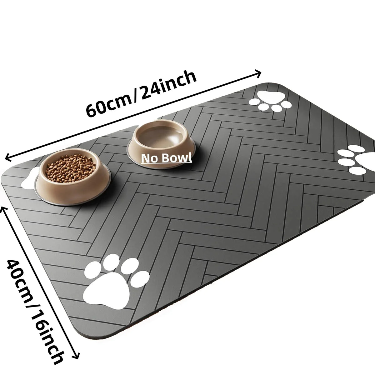 Absorbent Pet Feeding Mat – Waterproof Placemat for Dog and Cat Food Bowls