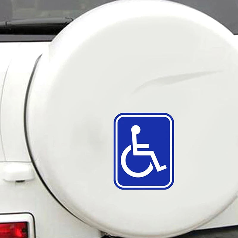Disabled Mobility Parking Decal – PVC Universal Sticker for Accessible Vehicles