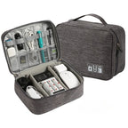 Waterproof Travel Cable Organizer – Double Layer Case for Electronics