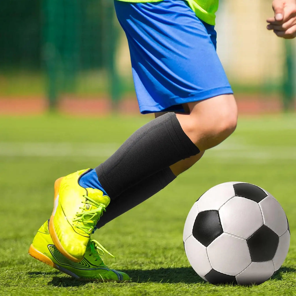 Soccer Shin Guards with Sleeves – Protective Leg Support for Youth and Adults