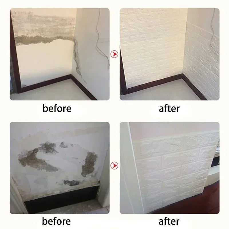 3D Foam Brick Wallpaper – Waterproof Self-Adhesive Wall Decal for Home Decor