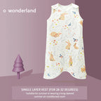 0.5 TOG Baby Sleeping Bag – Cartoon Print Cotton Sleeveless Sleep Sack for Summer