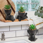 Artificial Aloe Vera Succulent Set – Cartoon PE Pot Plants for Home Decor