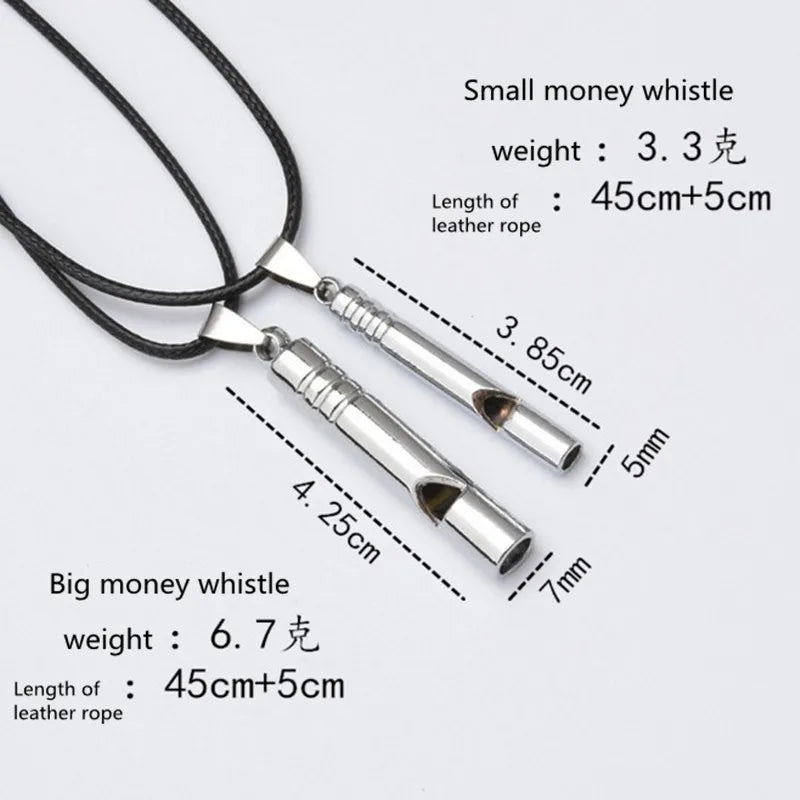 Titanium Emergency Whistle – Loud Keychain Tool for Outdoor Survival