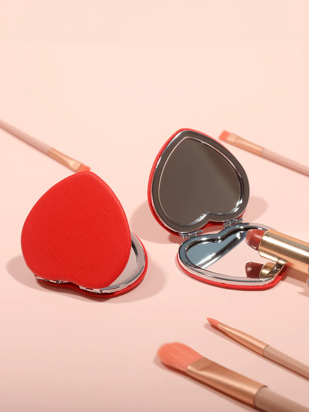 Double Sided Metal Desktop Mirror – Minimalist Vanity Accessory for Makeup