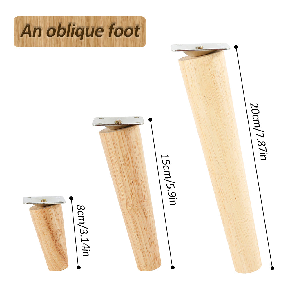 Solid Wooden Furniture Legs – Replacement Feet for Tables and Chairs