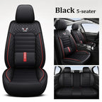 Full-Wrap Leather Car Seat Covers – Durable Universal Fit for All-Season Driving