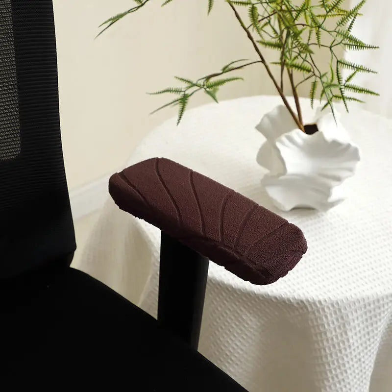 Jacquard Office Chair Armrest Covers – Stretch Fabric Protectors for Home