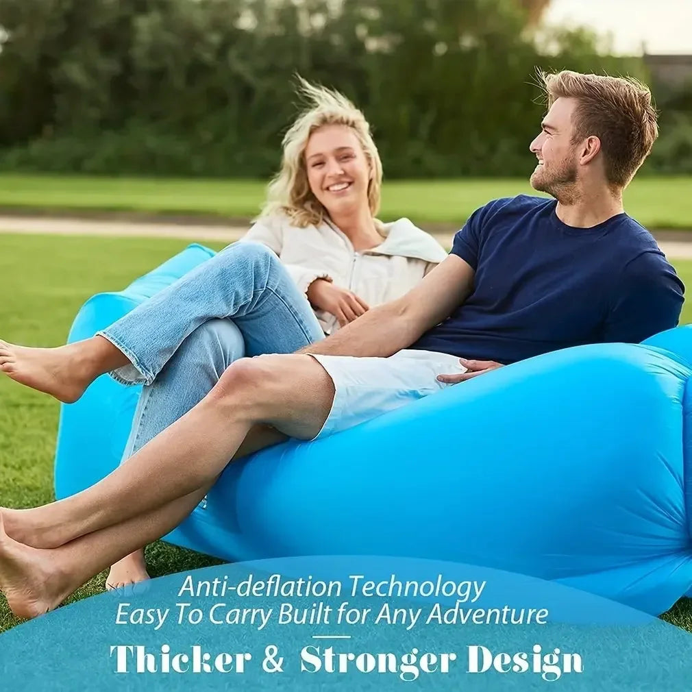Portable Inflatable Camping Sofa – Folding Air Lounger for Outdoor Travel