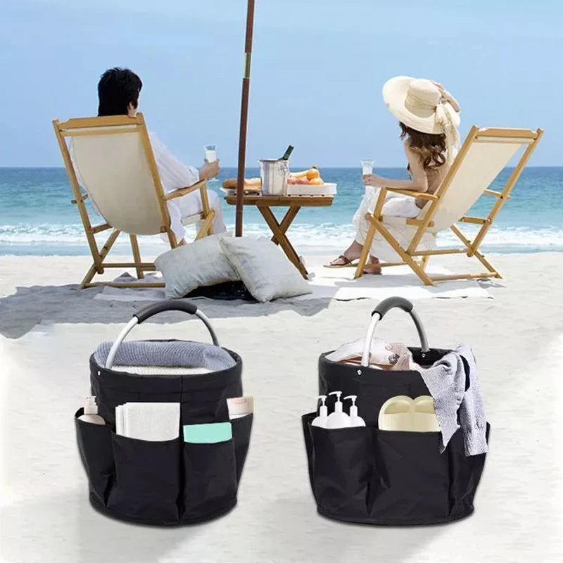 17L Folding Storage Tote – Large Collapsible Basket for Outdoor Cleaning