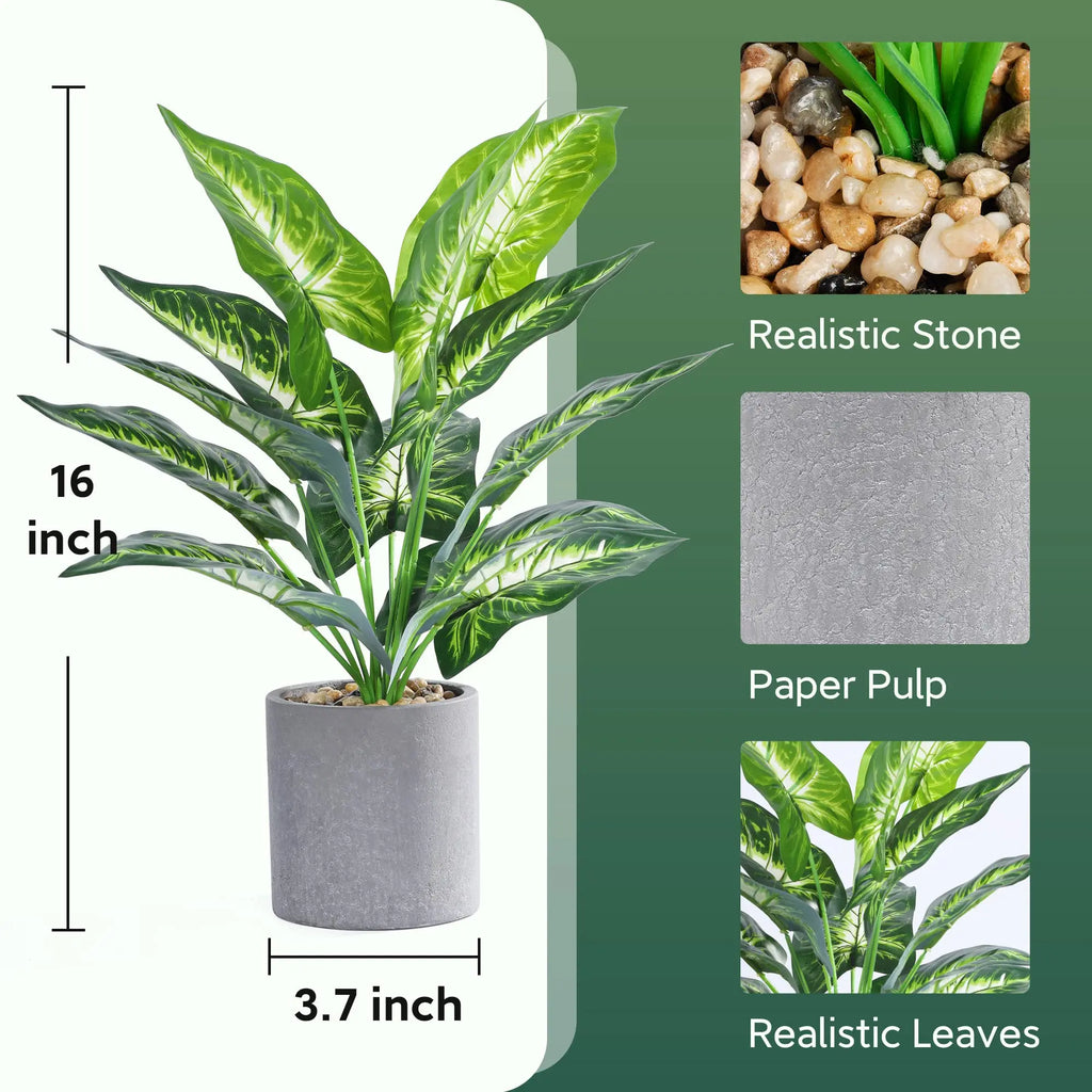 Small Artificial Potted Plants – Faux Greenery for Home and Office Decor