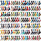 Colorful Cotton Crew Socks – Novelty Patterned Dress Wear for Men