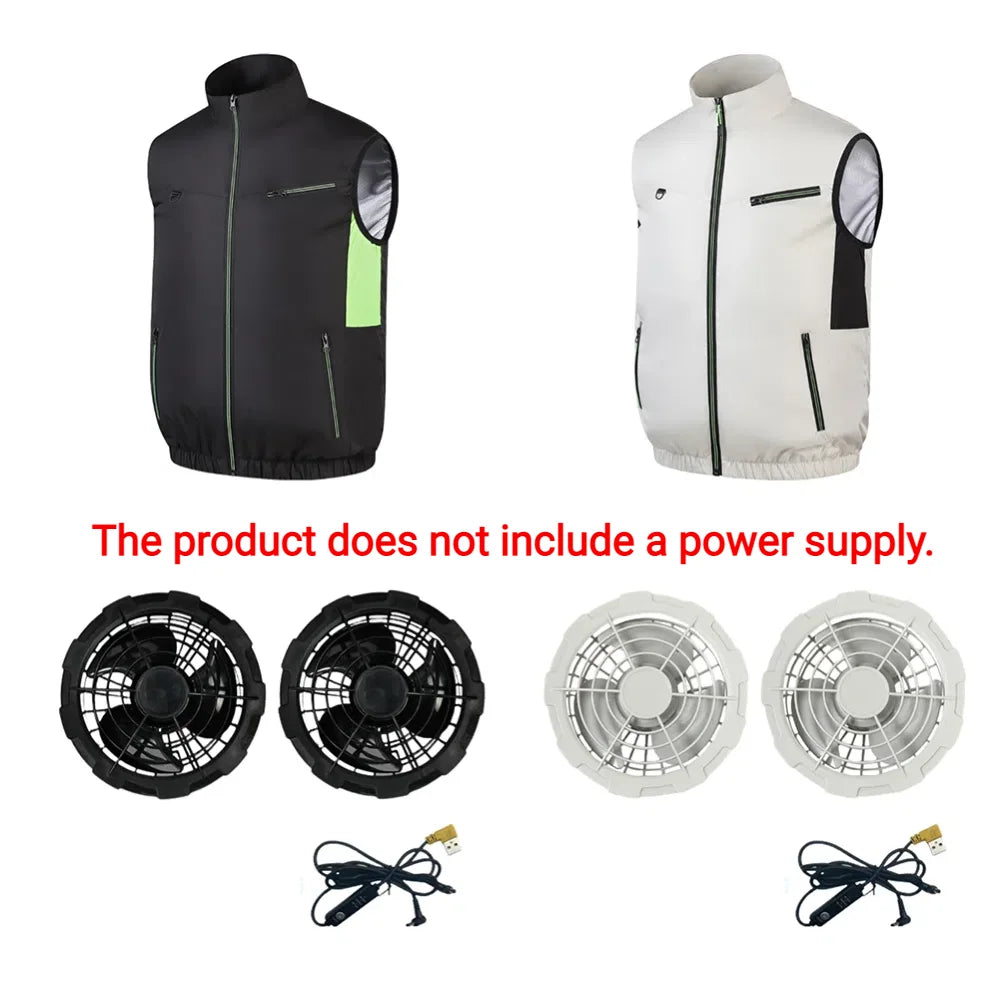 Cooling Fan Vest – Breathable Ice Workwear for Hot Weather Outdoor Labor