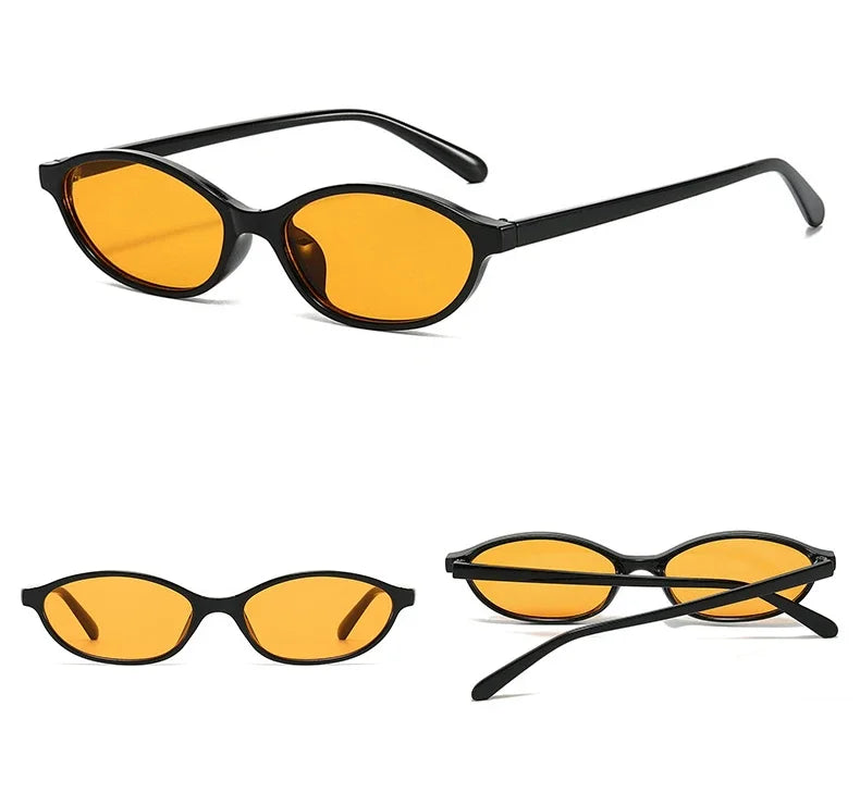 Oval Sunglasses – Small Retro Fashion Shades for Women and Men