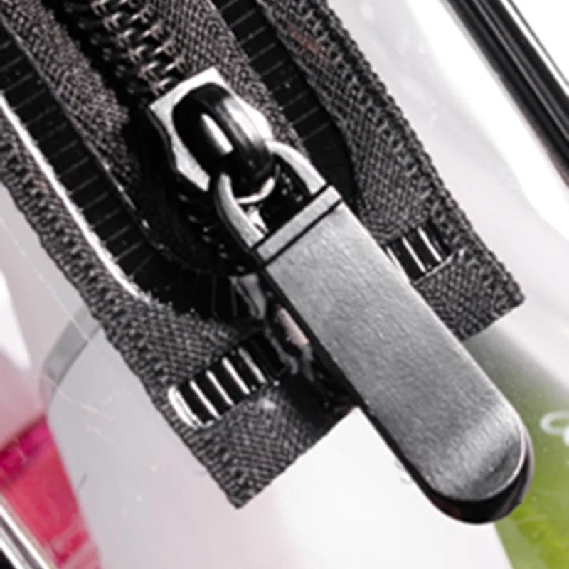 Clear PVC Cosmetic Bag – Waterproof Travel Toiletry Organizer for Makeup
