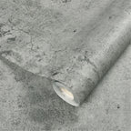 Cement Gray Adhesive Wallpaper – 55cm Industrial Retro Decor for Home Walls