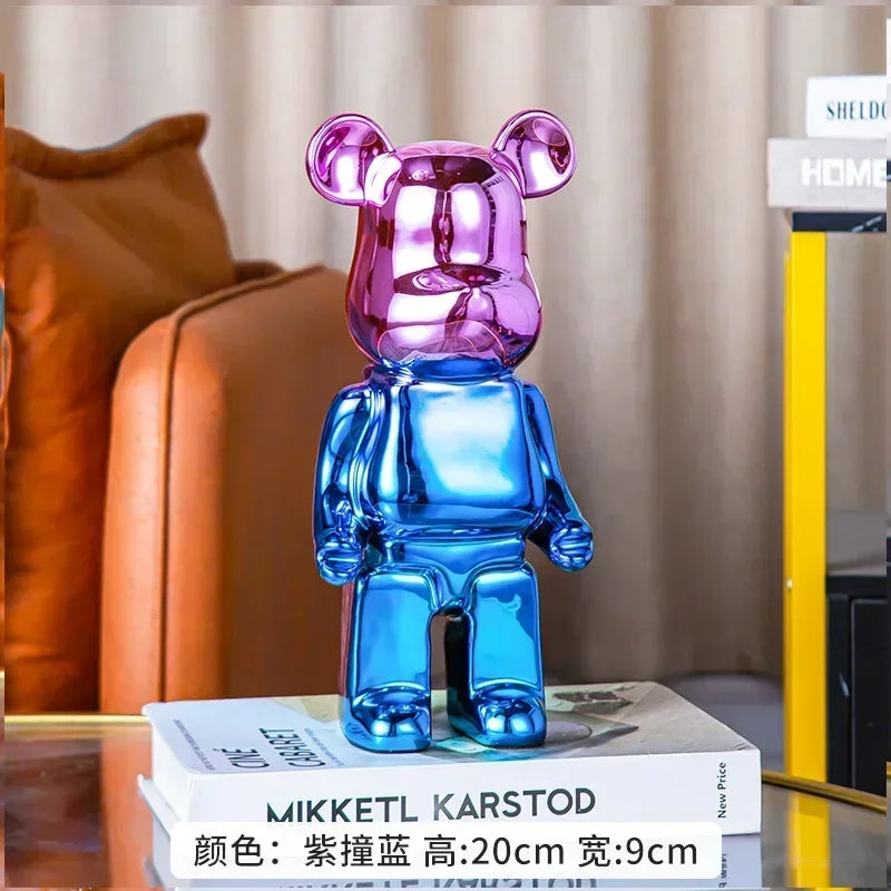 Ceramic Bear Figurine – Aesthetic Luxury Sculpture for Modern Home Decor