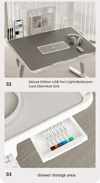 Adjustable Laptop Bed Tray – Portable Folding Desk for Home Office