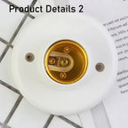 E27 Screw Light Bulb Socket – Ceiling Lamp Holder Base for Home Lighting