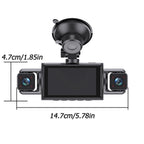 4-Channel Dash Cam – 360° WiFi Video Recorder for 24H Car Parking Surveillance