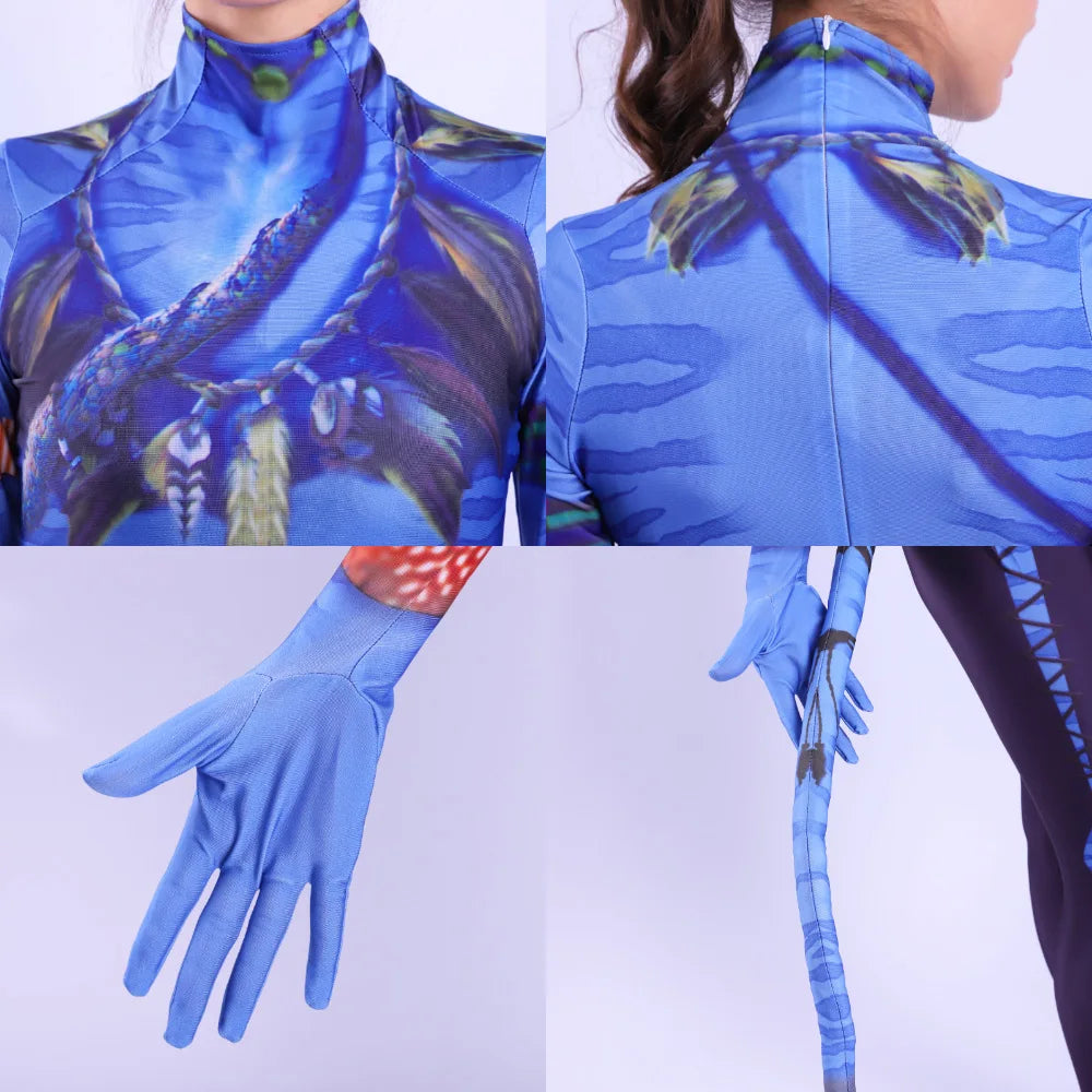 Avatar Alien Bodysuit – The Way of Water Jumpsuit for Halloween Cosplay