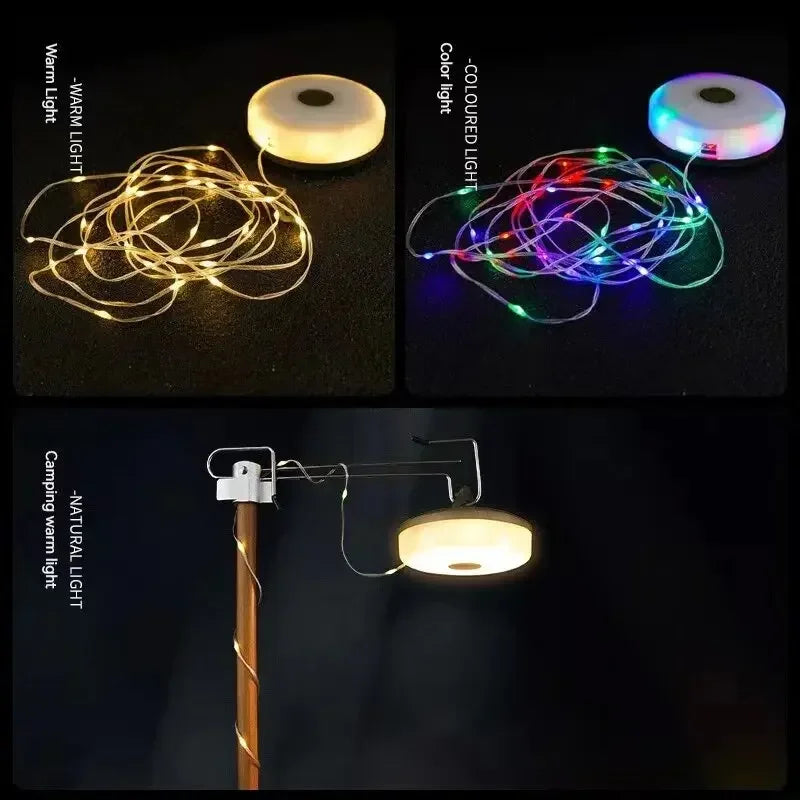 Waterproof LED Camping Strip Light – 10M Atmosphere Belt for Outdoor Decor
