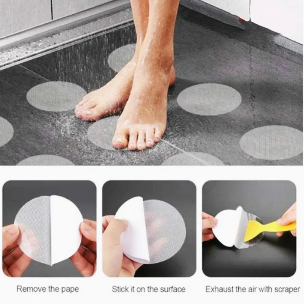 Transparent Anti-Slip Strips – Adhesive Safety Treads for Bathtubs and Stairs