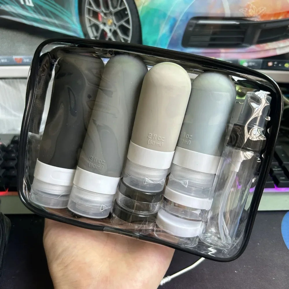 Leak-Proof Travel Bottles Set – Refillable Containers for Toiletries
