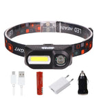 USB Rechargeable LED Headlamp – Waterproof 2500lm Light for Outdoor Camping